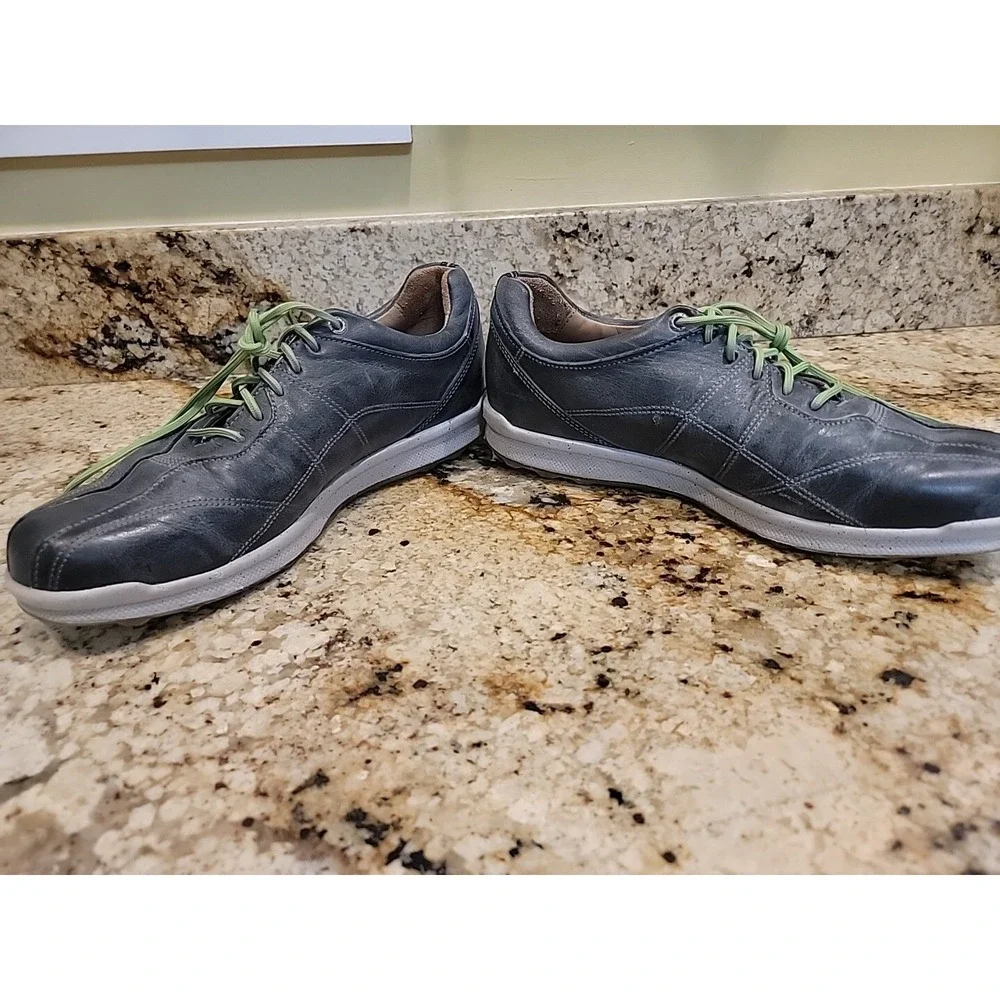 FootJoy FJ (57252) SpikeLess Golf Shoes Gray/Lime Green Leather Men's 9.5M